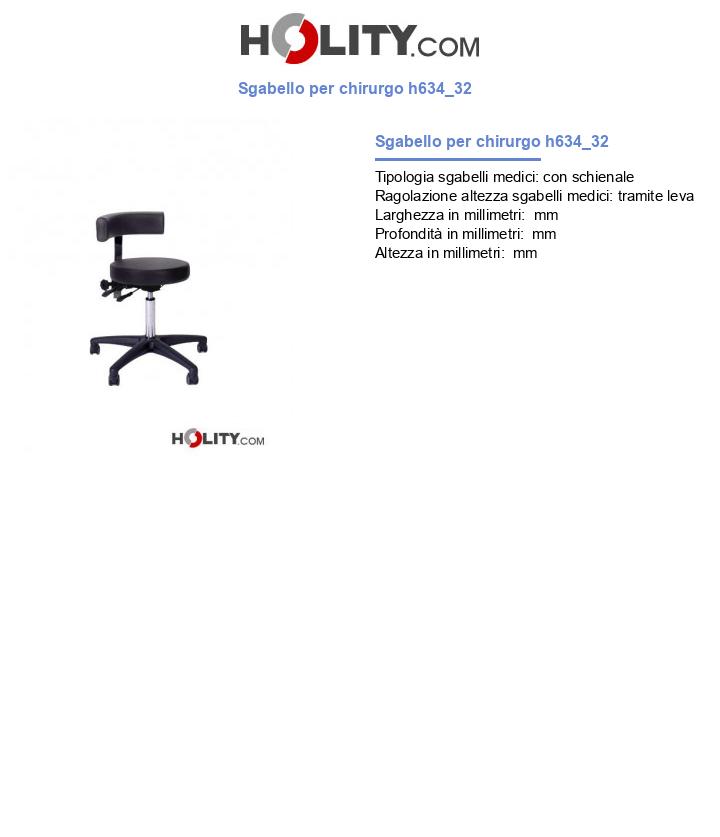 Sgabello per chirurgo h634_32