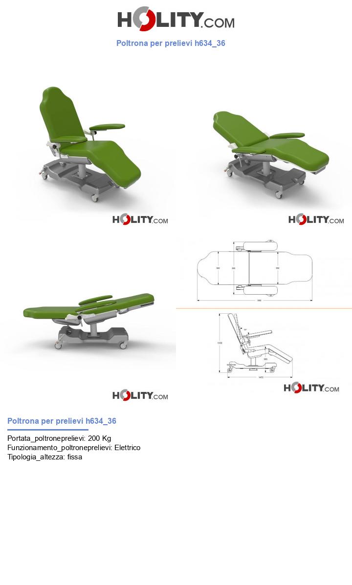 Poltrona per prelievi h634_36