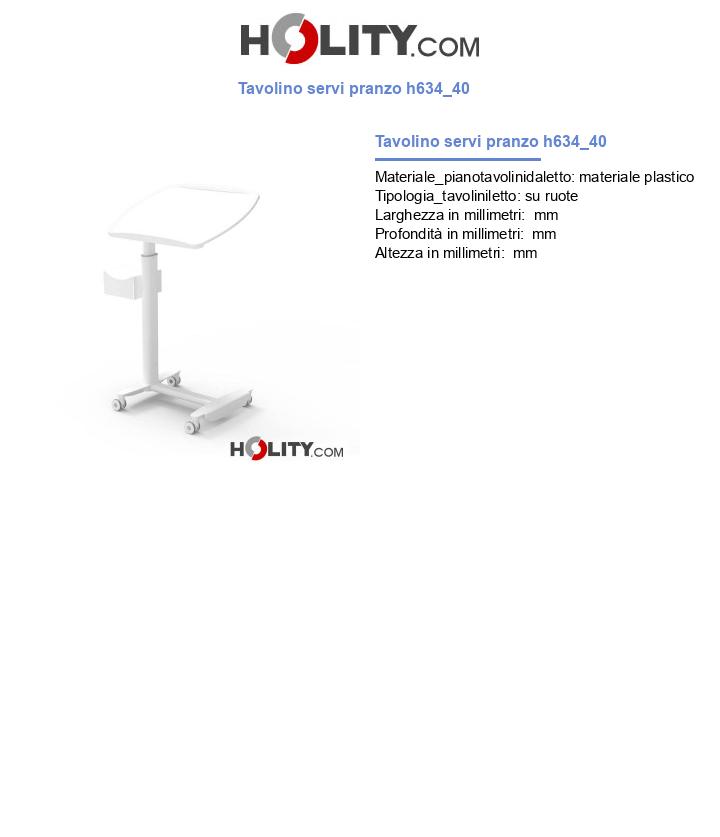Tavolino servi pranzo h634_40