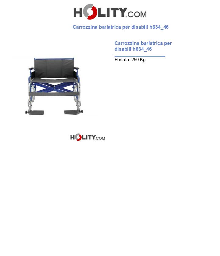 Carrozzina bariatrica per disabili h634_46