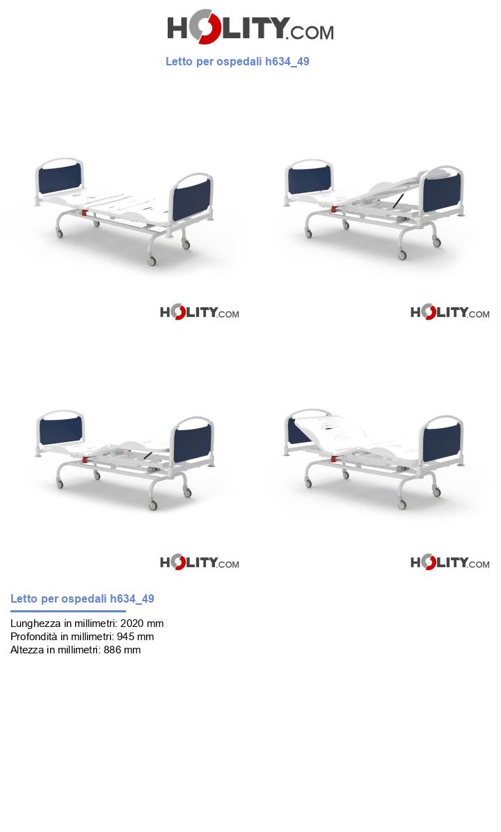 Letto per ospedali h634_49