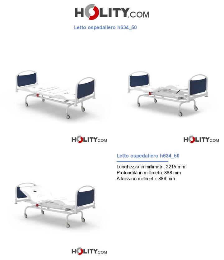 Letto ospedaliero h634_50