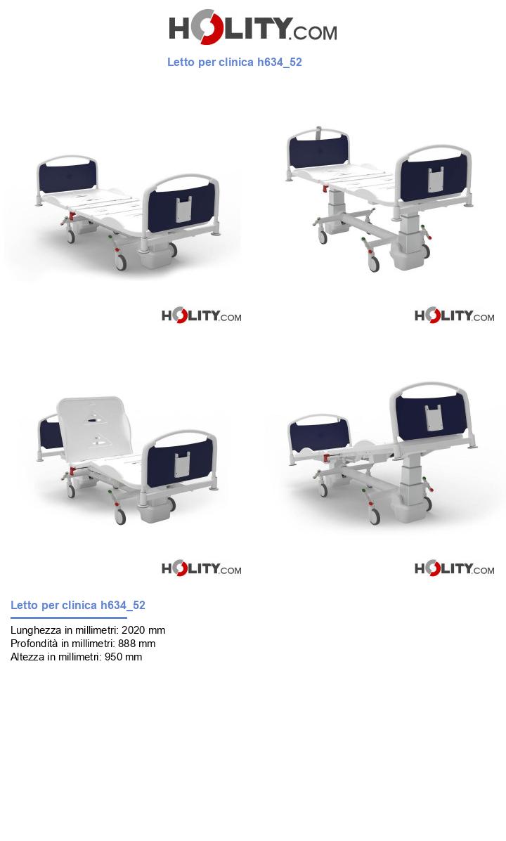 Letto per clinica h634_52