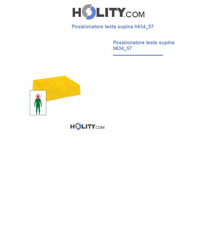 Posizionatore testa supina h634_57