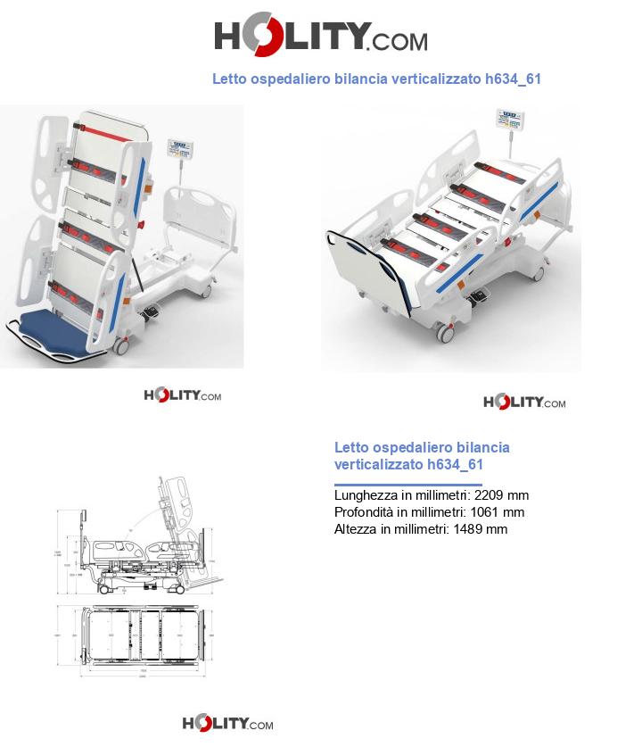 Letto ospedaliero bilancia verticalizzato h634_61