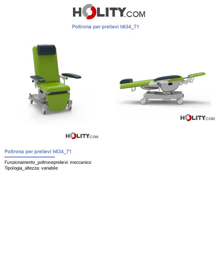 Poltrona per prelievi h634_71