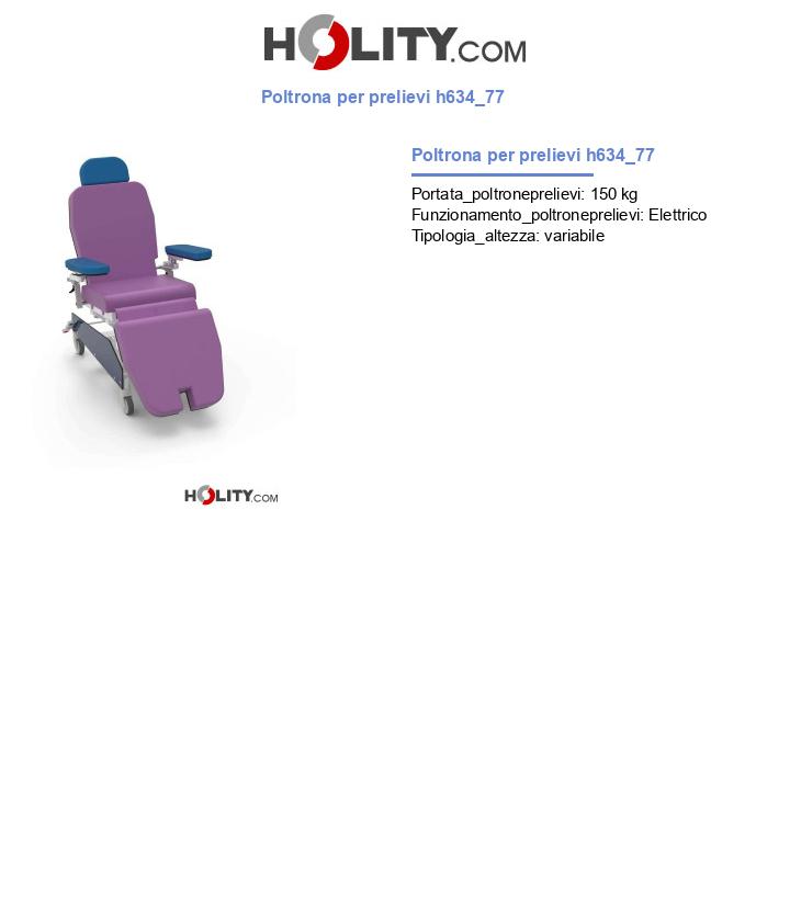 Poltrona per prelievi h634_77