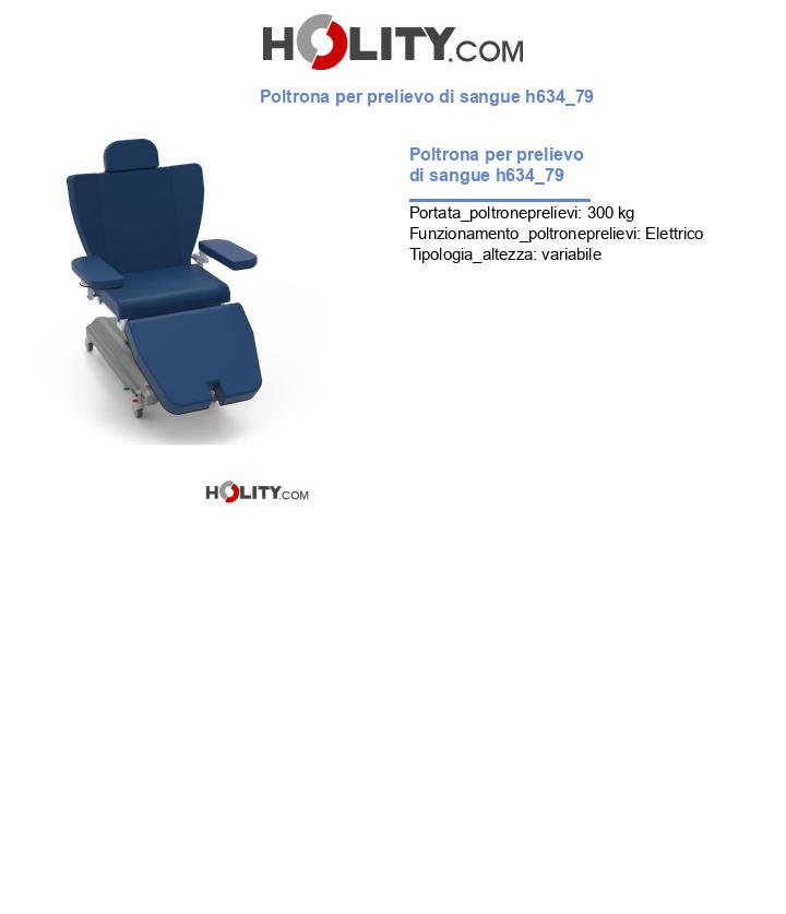 Poltrona per prelievo di sangue h634_79