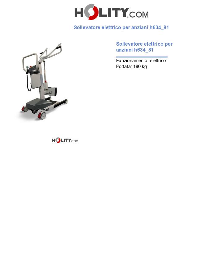 Sollevatore elettrico per anziani h634_81