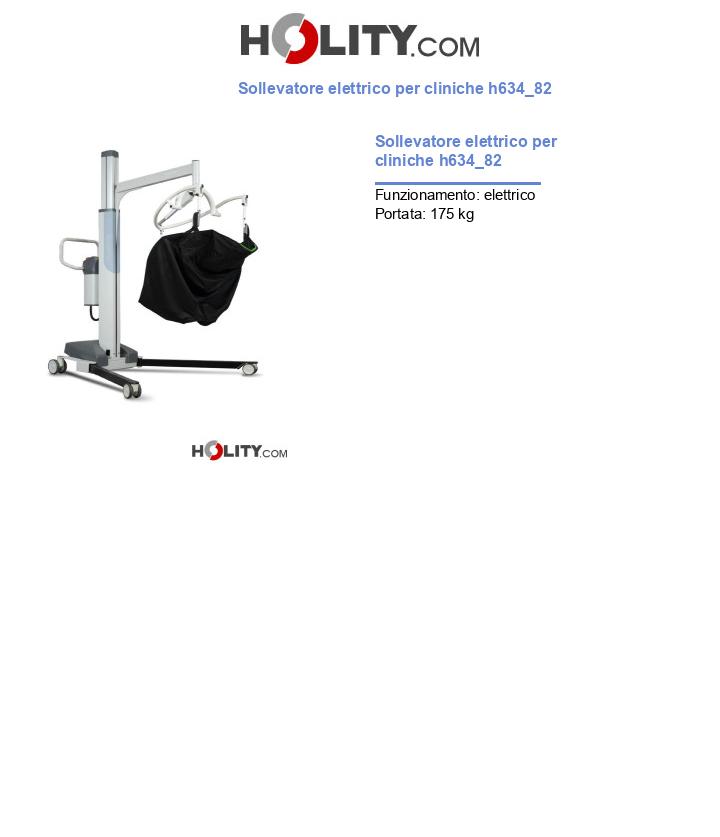 Sollevatore elettrico per cliniche h634_82