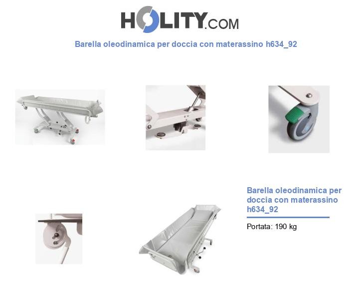Barella oleodinamica per doccia con materassino h634_92