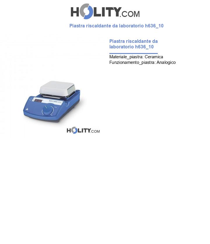 Piastra riscaldante da laboratorio h636_10