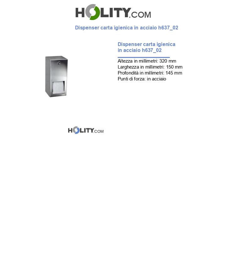 Dispenser carta igienica in acciaio h637_02