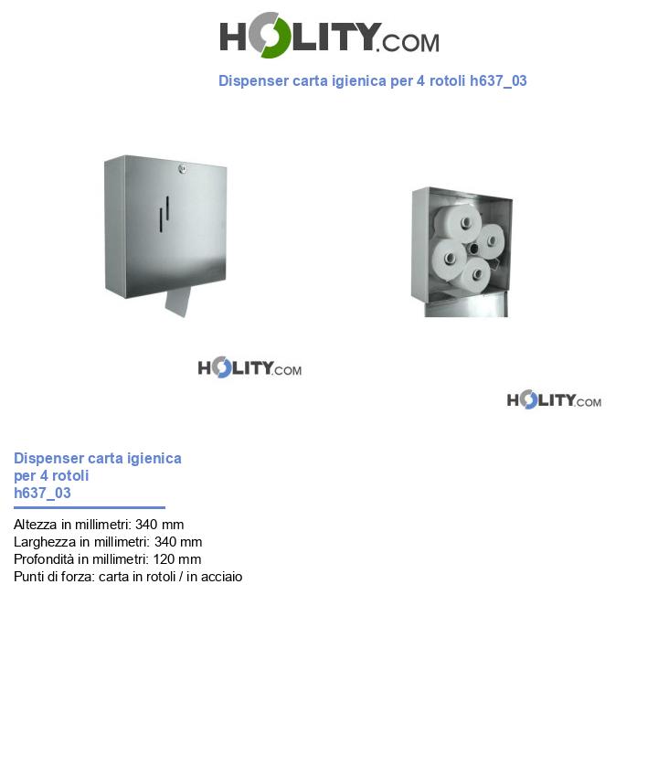 Dispenser carta igienica per 4 rotoli h637_03