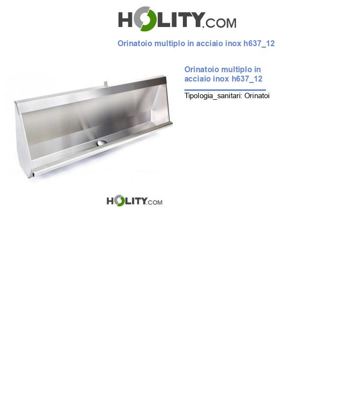 Orinatoio multiplo in acciaio inox h637_12
