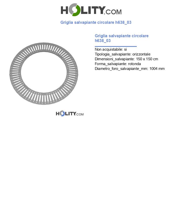 Griglia salvapiante circolare h638_03