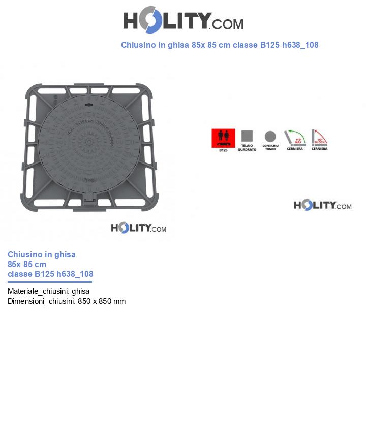 Chiusino in ghisa 85x 85 cm classe B125 h638_108