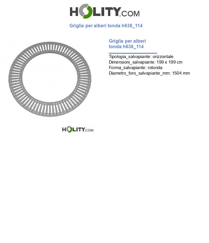 Griglia per alberi tonda h638_114