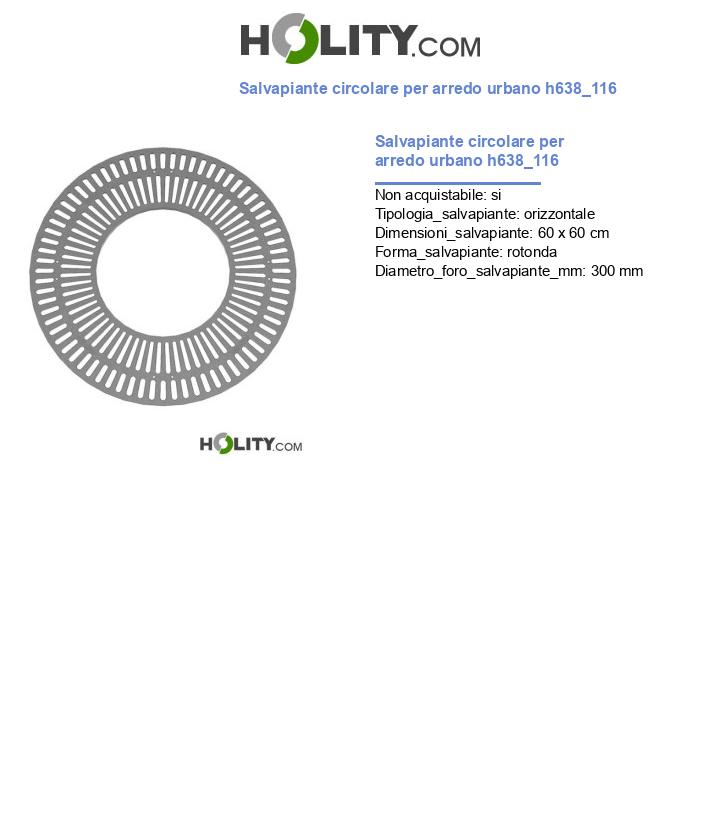 Salvapiante circolare per arredo urbano h638_116