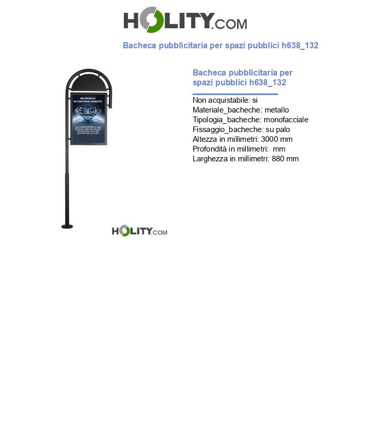 Bacheca pubblicitaria per spazi pubblici h638_132