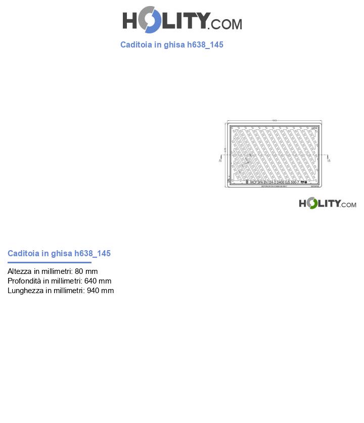 Caditoia in ghisa h638_145