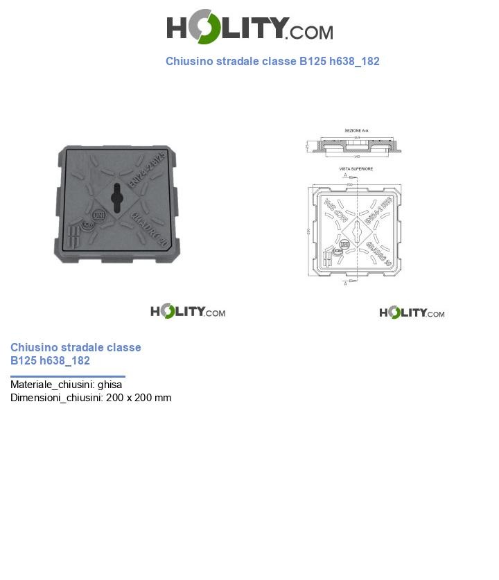 Chiusino stradale classe B125 h638_182