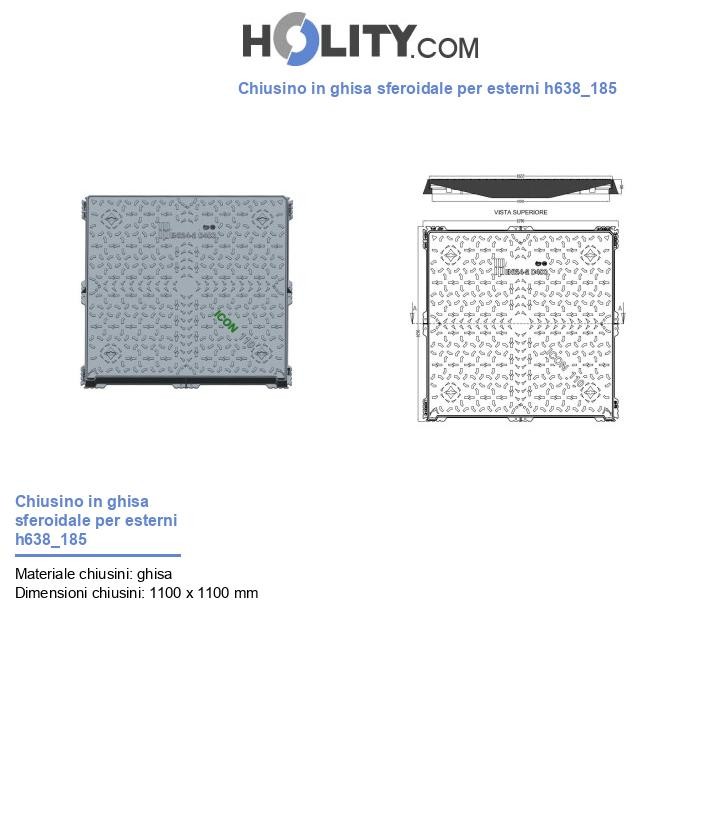 Chiusino in ghisa sferoidale per esterni h638_185