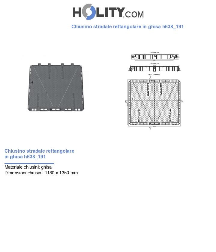 Chiusino stradale rettangolare in ghisa h638_191