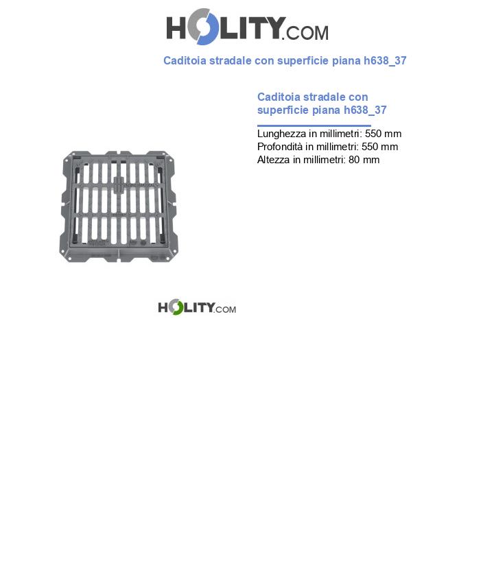 Caditoia stradale con superficie piana h638_37