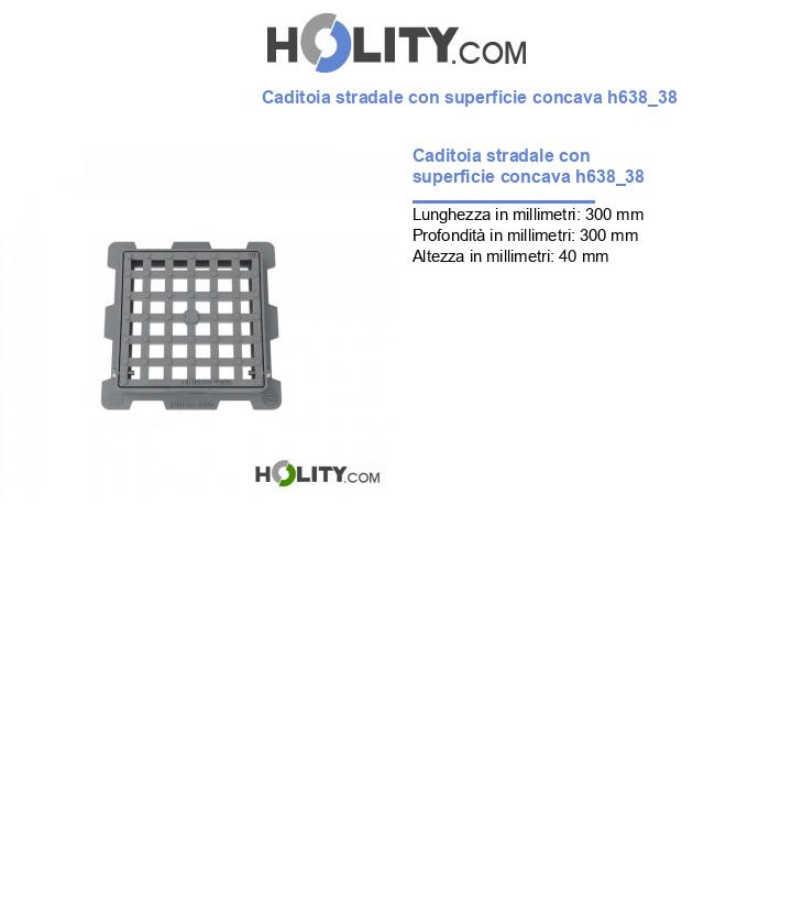 Caditoia stradale con superficie concava h638_38