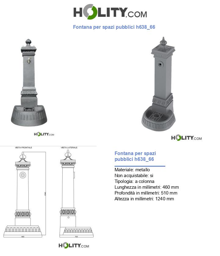 Fontana per spazi pubblici h638_66