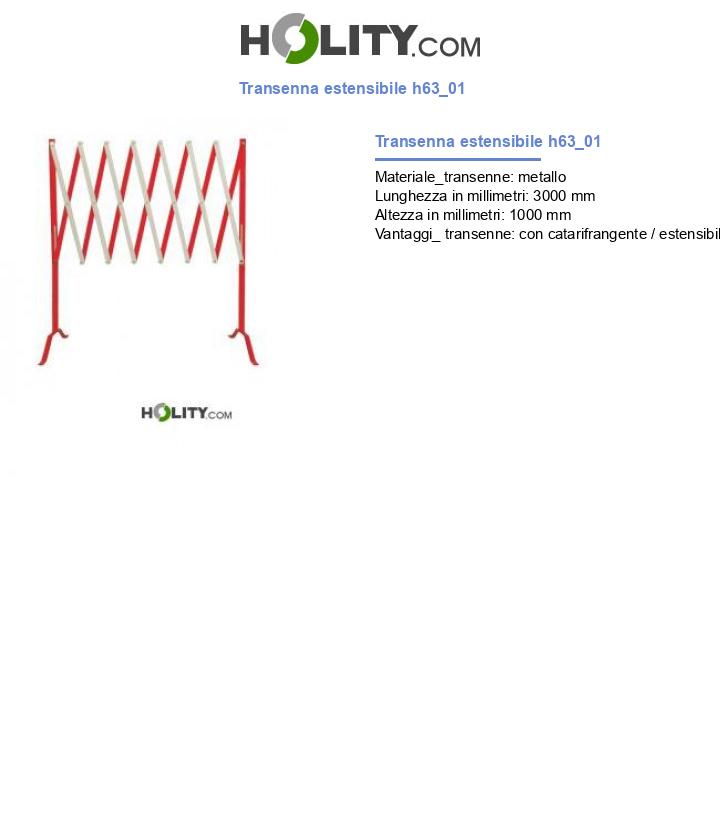 Transenna estensibile h63_01