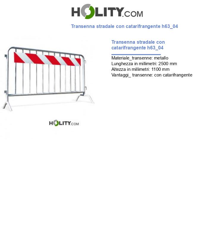 Transenna stradale con catarifrangente h63_04
