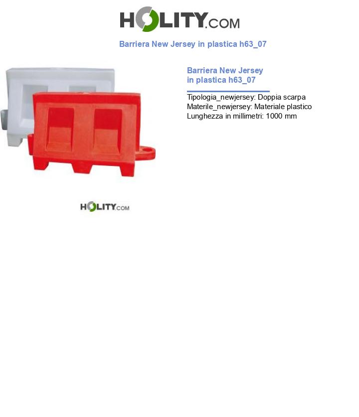Barriera New Jersey in plastica h63_07