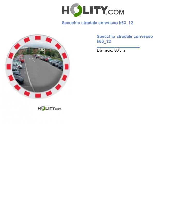 Specchio stradale convesso h63_12