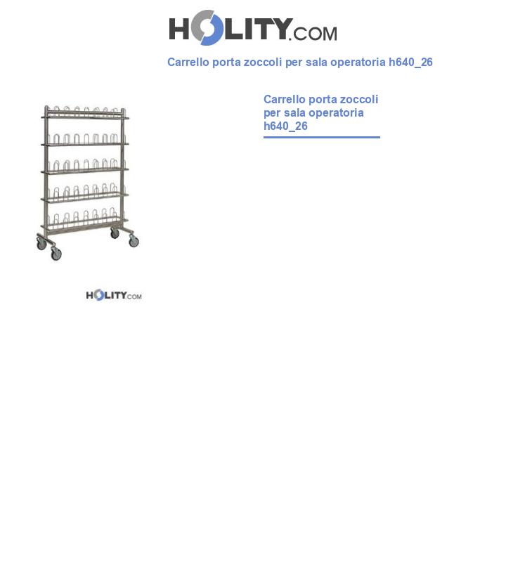 Carrello porta zoccoli per sala operatoria h640_26