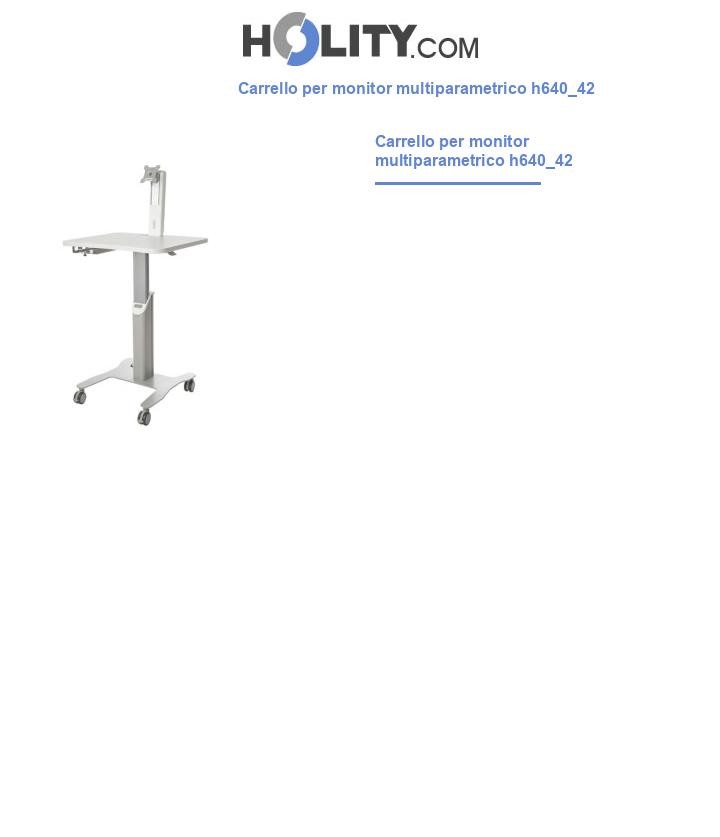 Carrello per monitor multiparametrico h640_42