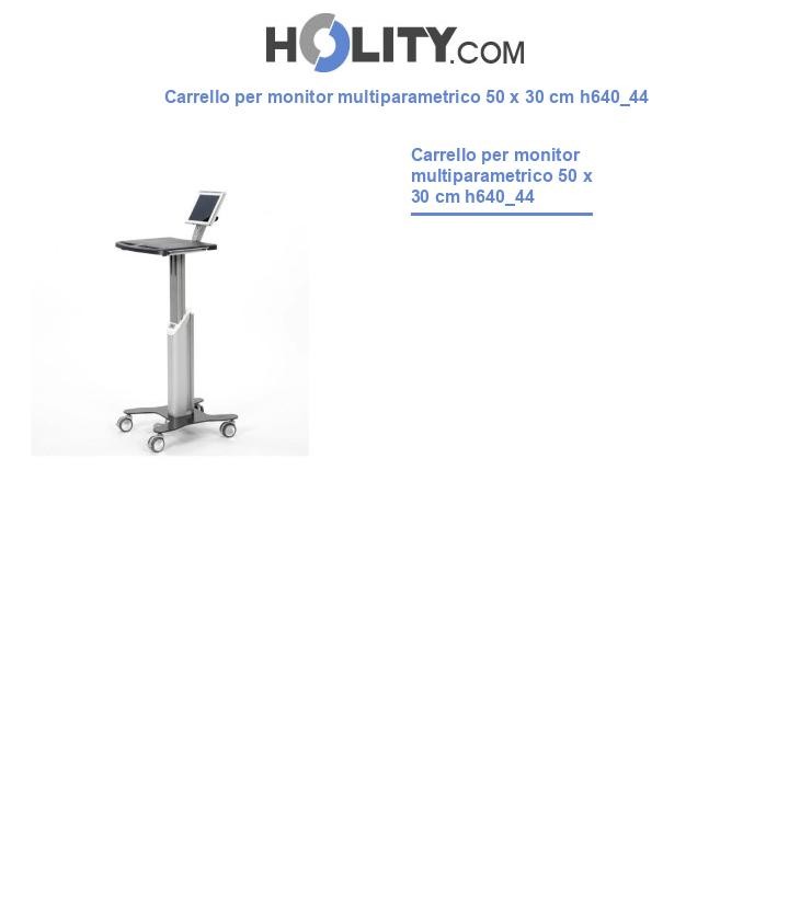 Carrello per monitor multiparametrico 50 x 30 cm h640_44
