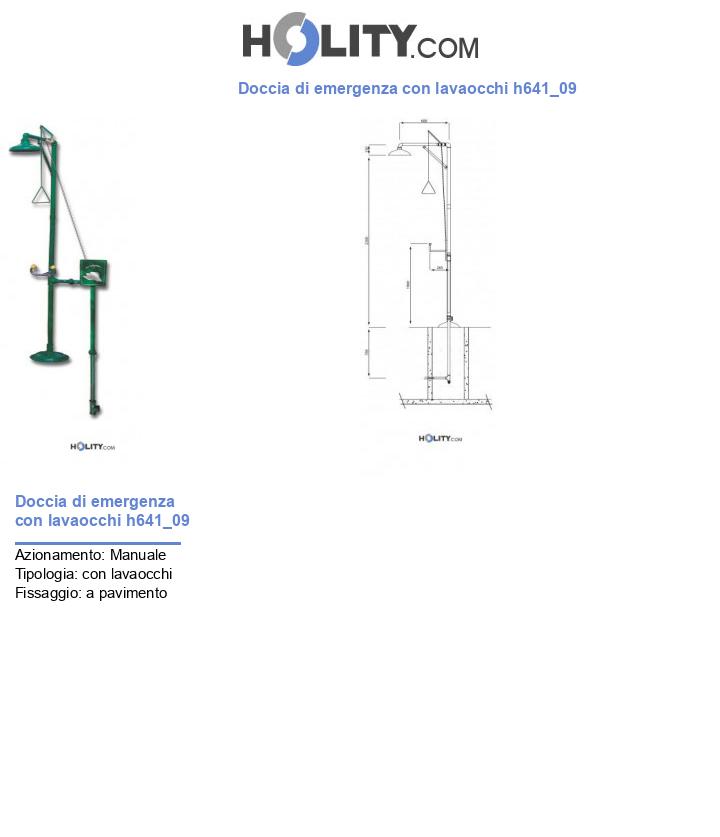 Doccia di emergenza con lavaocchi h641_09
