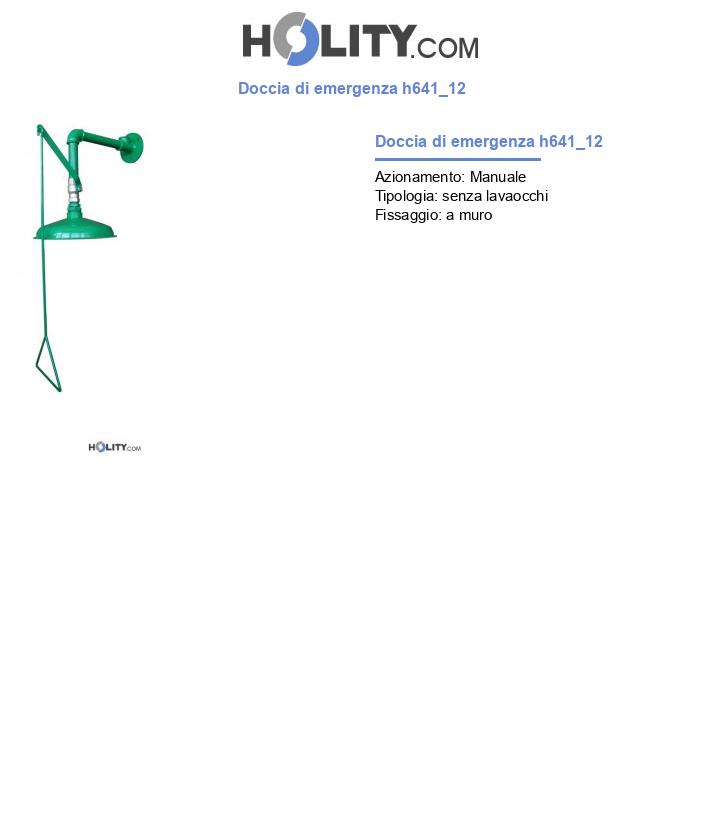 Doccia di emergenza h641_12
