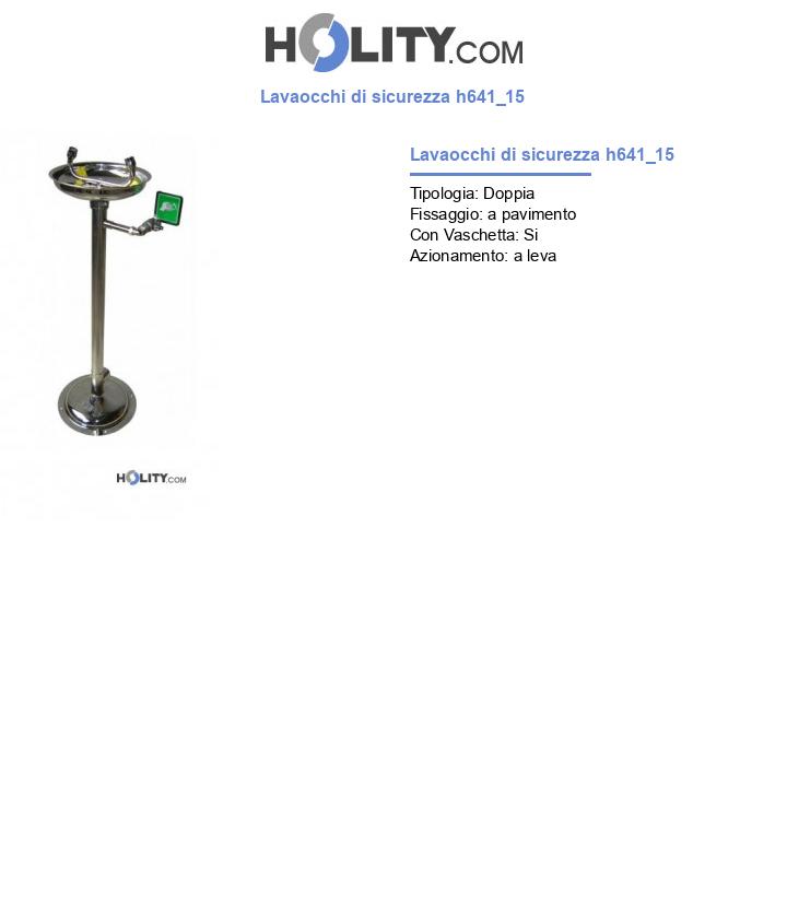 Lavaocchi di sicurezza h641_15
