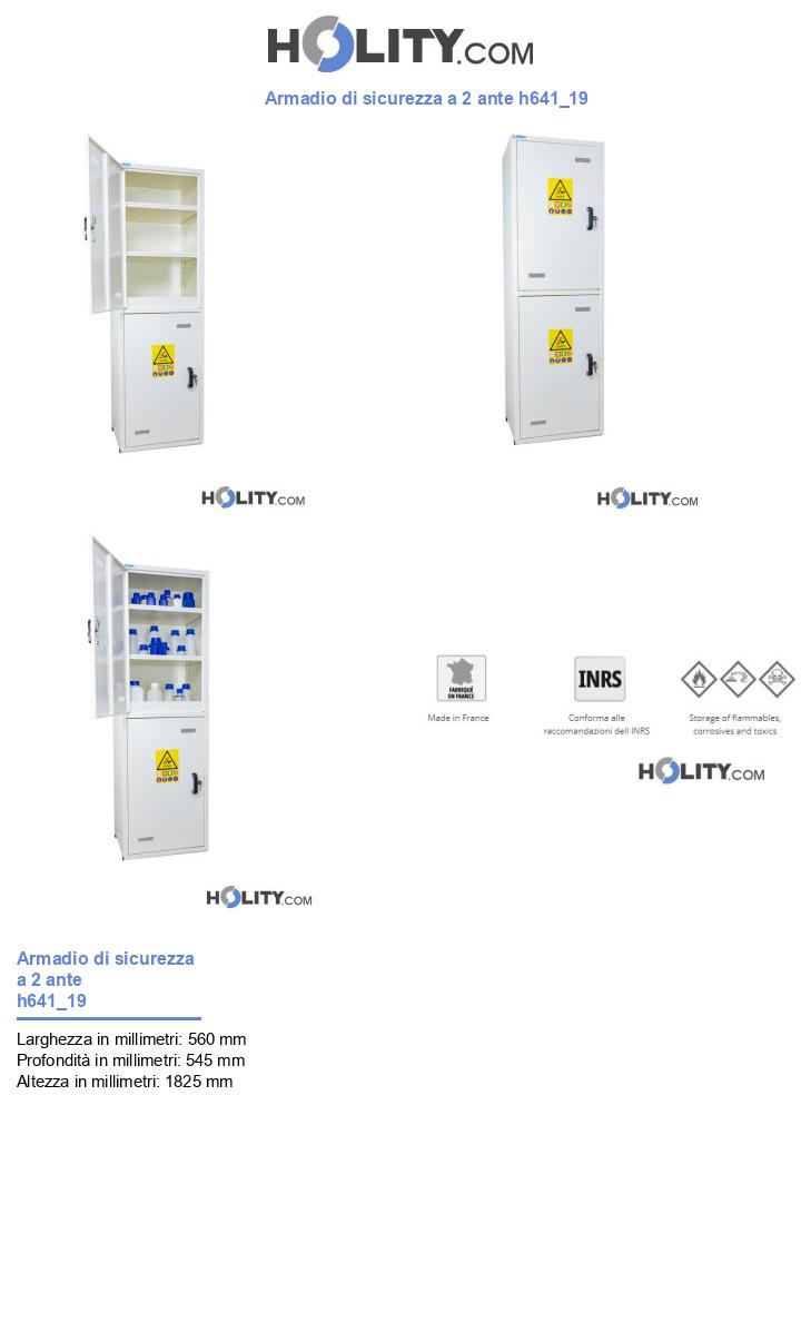 Armadio di sicurezza a 2 ante h641_19