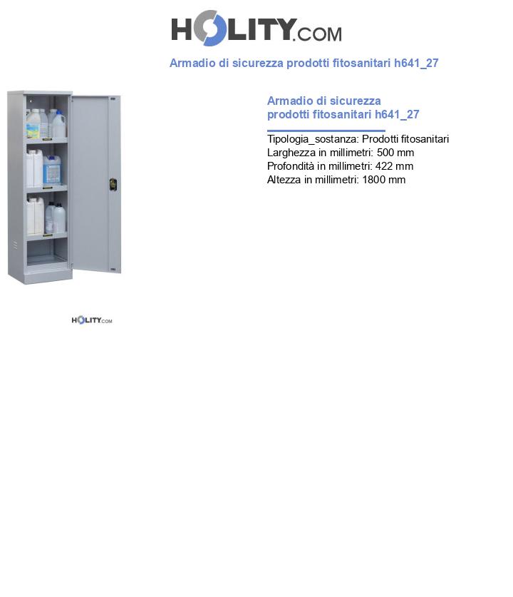Armadio di sicurezza prodotti fitosanitari h641_27