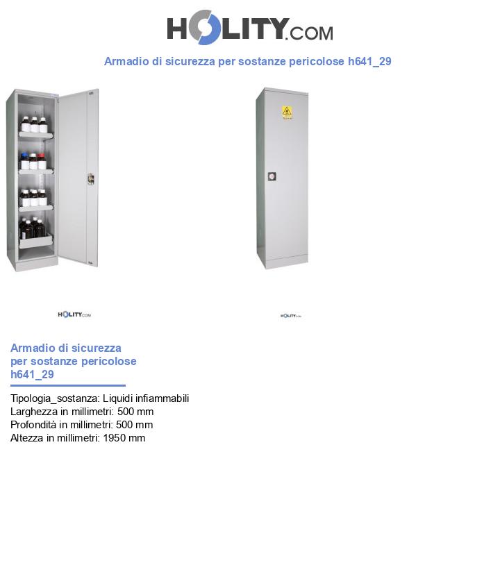 Armadio di sicurezza per sostanze pericolose h641_29