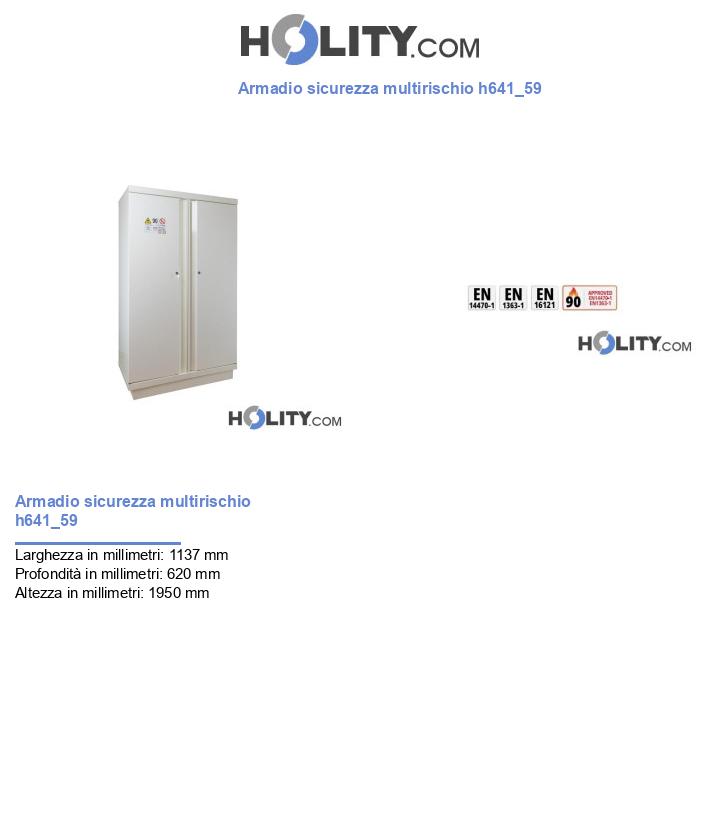 Armadio sicurezza multirischio h641_59