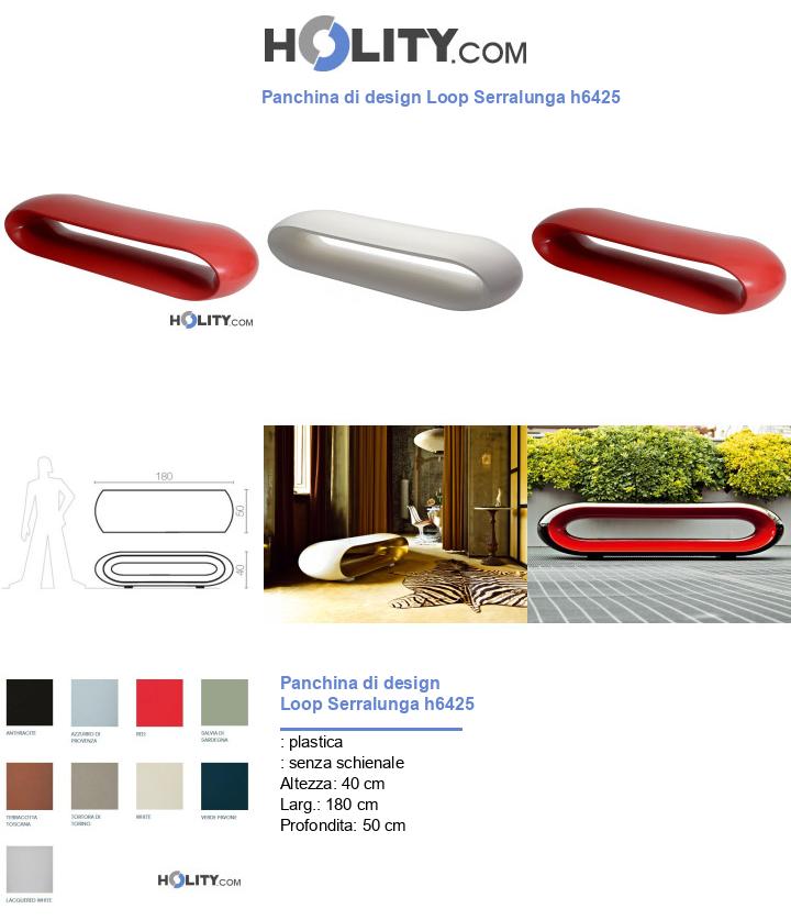 Panchina di design Loop Serralunga h6425