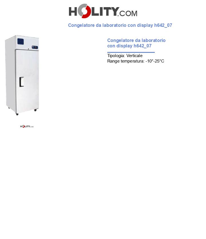 Congelatore da laboratorio con display h642_07