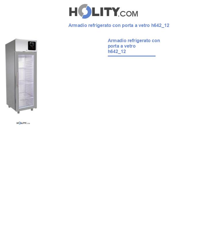 Armadio refrigerato con porta a vetro h642_12