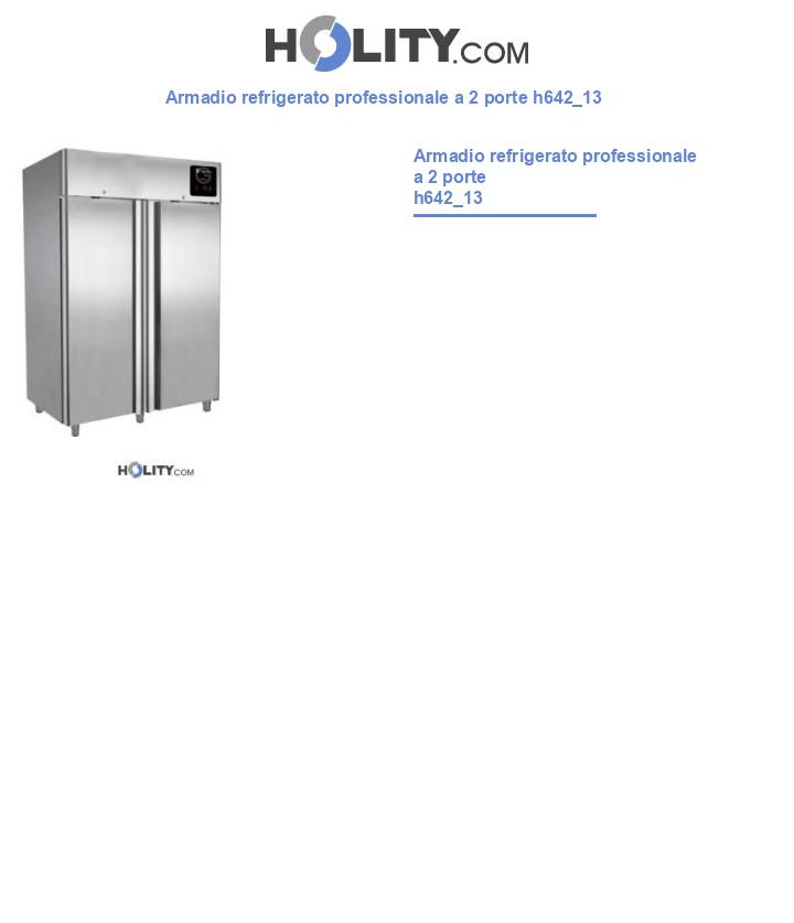 Armadio refrigerato professionale a 2 porte h642_13