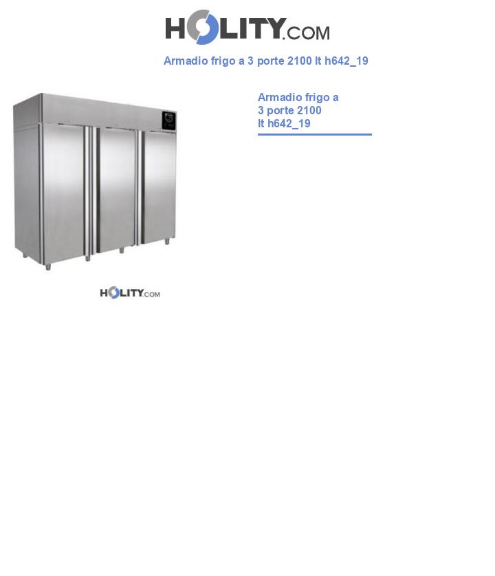 Armadio frigo a 3 porte 2100 lt h642_19